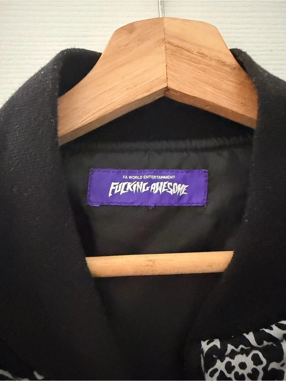 FA Black Jacket with Purple Logo Patch